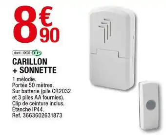 Brico Dépôt Carillon + Sonnette offre