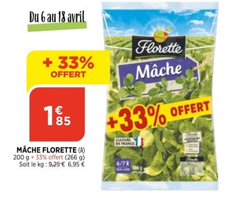 Bi1 Mâche florette offre