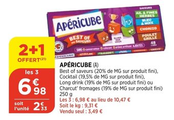 Bi1 Apéricube offre