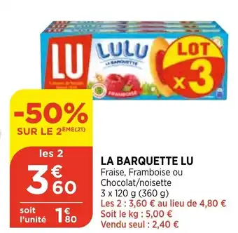 Bi1 La barquette lu offre