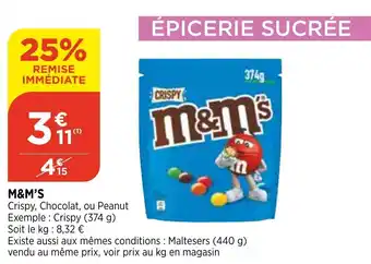Bi1 M&M'S offre