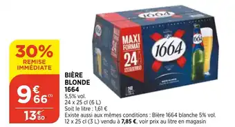 Bi1 Bière blonde 1664 offre