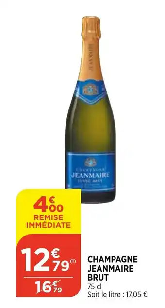 Bi1 Champagne jeanmaire brut offre
