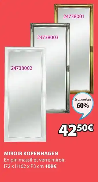 JYSK Miroir kopenhagen offre