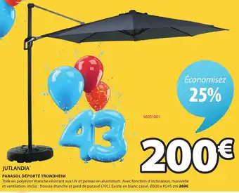 JYSK Parasol déporté trendheim offre