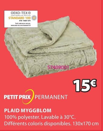 JYSK Plaid myggblom offre