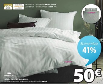 JYSK Parure de lit en satin nell offre