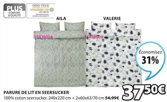 JYSK Parure de lit en seersucker offre