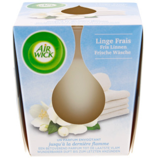 Action Bougie parfumée air wick linge frais offre