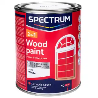 Action Spectrum laque satinée pour bois 2 en 1 spectrum offre