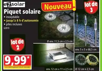 Piquet solaire