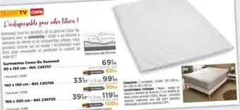 Surmatelas coeur du sommeil
