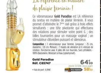 Teleshopping Gold paradise Réf. C85747 offre
