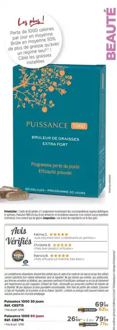 Puissance 1000 30 jours Réf. C85713