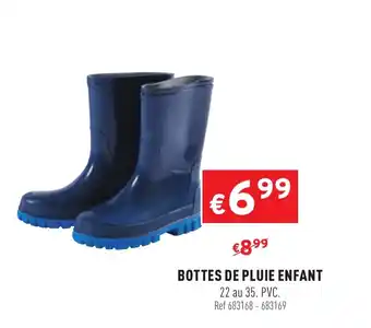 Trafic BOTTES DE PLUIE ENFANT offre