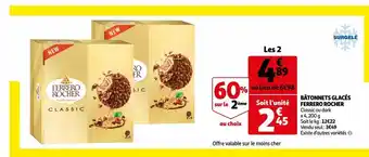 Auchan Batonnets glaces ferrero rocher offre