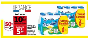 Auchan Grandlait demi-ecreme candia offre