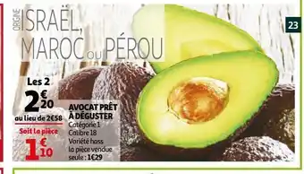 Auchan Avocats pret a deguster offre