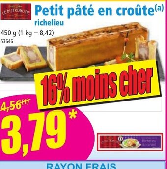 Norma Petit pâté en croûte offre
