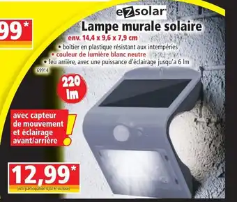 Norma Lampe Murale Solaire offre