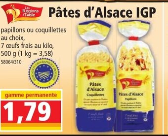 Norma Pâtes d'Alsace IGP offre