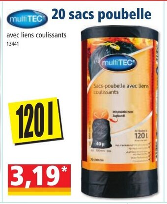 Norma 20 Sacs Poubelle offre