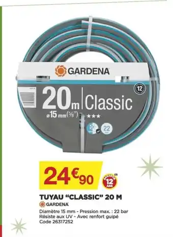 Bricomarché Tuyau Classic 20m offre
