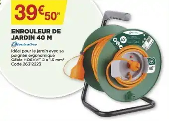 Bricomarché Enrouleur de Jardin 40m offre