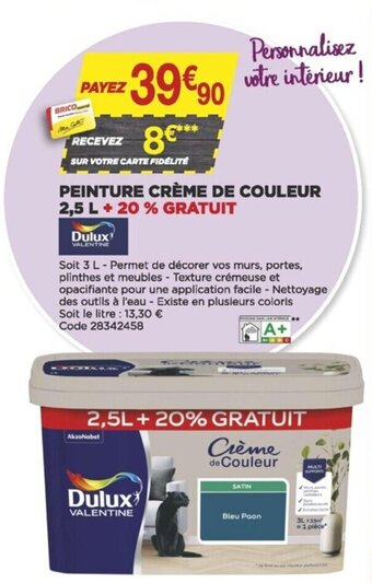 Peinture Crème de Couleur