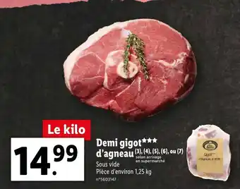 Lidl Demi Gigot offre