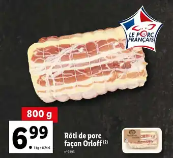 Lidl Rôti de Porc offre