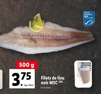 Lidl Filets de Lieu offre