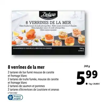 Lidl 8 Verrines de La Mer offre
