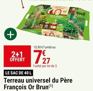 Gamm vert Or brun terreau universel du père françois offre