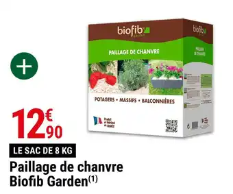 Gamm vert Biofib garden paillage de chanvre offre