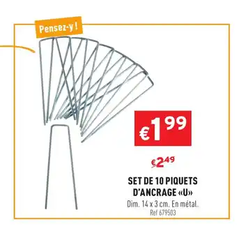 Trafic SET DE 10 PIQUETS D'ANCRAGE offre