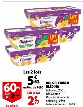 Auchan Bols blédiner blédina offre