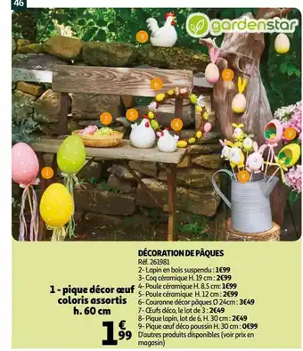Auchan Décoration de paques offre