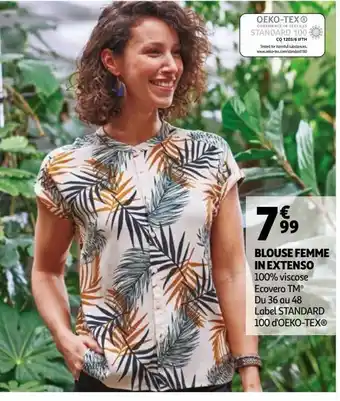 Auchan Blouse femme in extenso offre