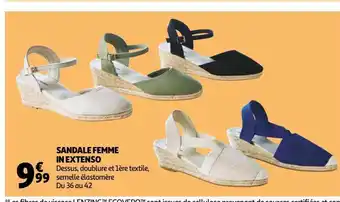 Auchan Sandales femme in extenso offre