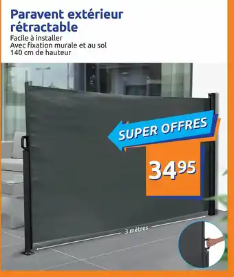 Action Paravent Extérieur Rétractable offre