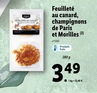 Lidl Feuilleté au canard offre