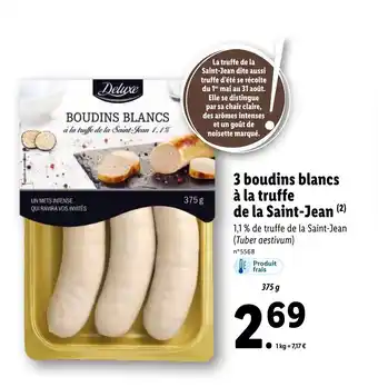 Lidl 3 Boudins blancs à la truffe offre