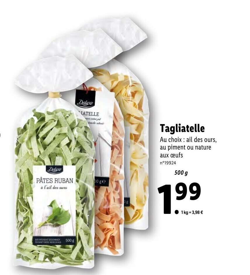 Promo Tagliatelle chez Lidl