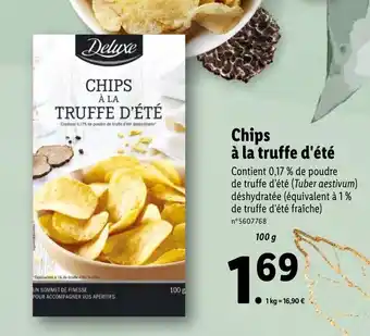 Lidl Chips à la truffe d'été offre