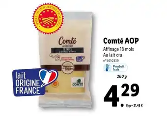 Lidl Comté AOP offre