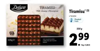 Lidl Tiramisu offre