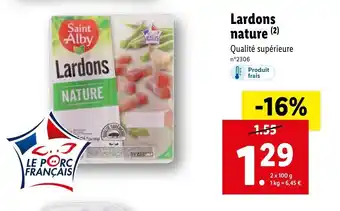 Lidl Lardons nature offre