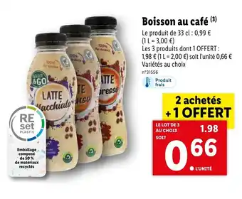Lidl Boisosn au café offre