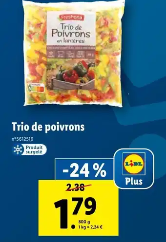 Lidl Trio de poivrons offre